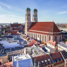 Munich Frauenkirche and city view
