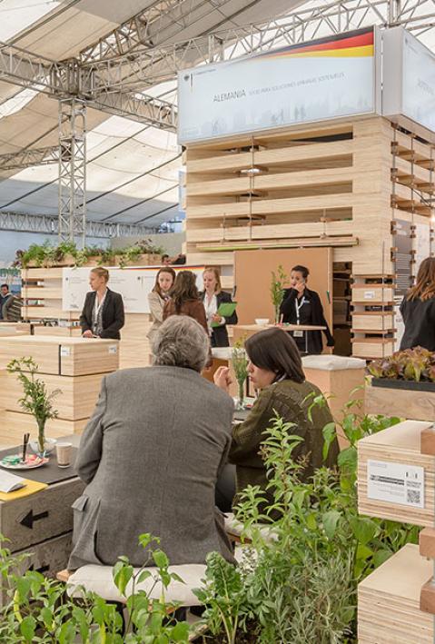 German Pavilion at Habitat III in Quito 2016