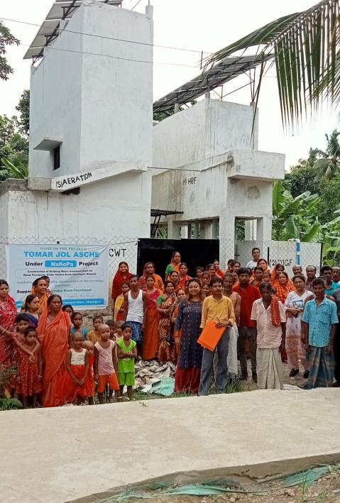 Die nun fertiggestellte Trinkwasseranlage in Chatra, Indien