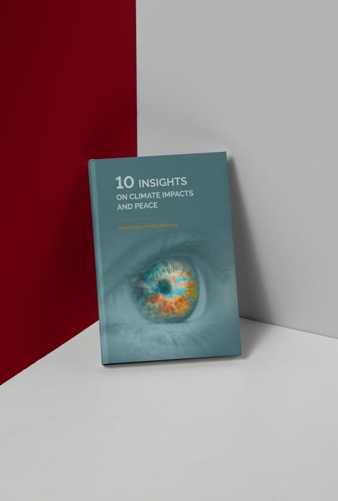 cover of publication 10 insights on climate impacts and peace