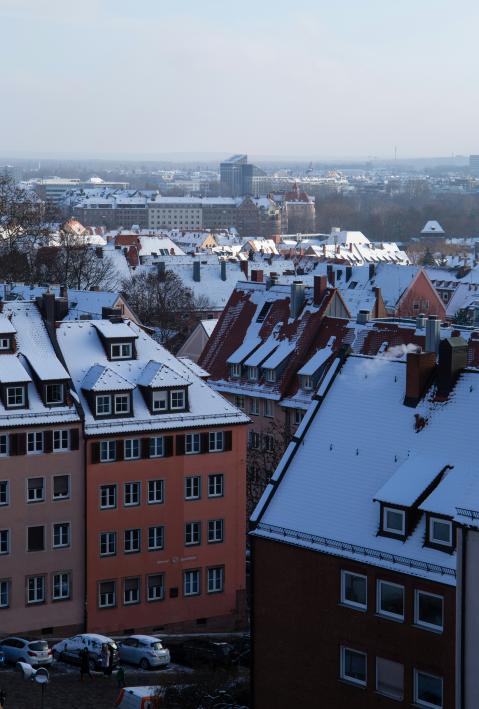 Winter Stadt