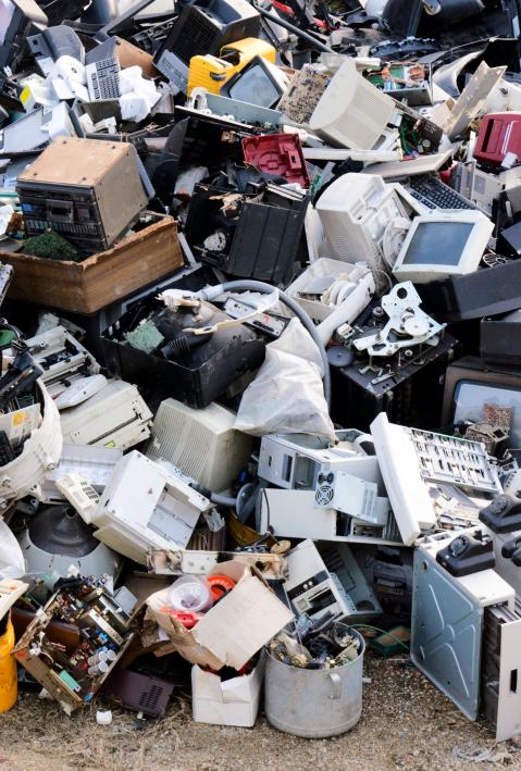 Electronic waste ready for recycling