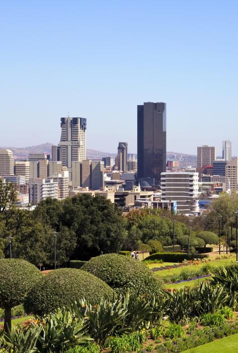 Skyline der Stadt Pretoria, Südafrika