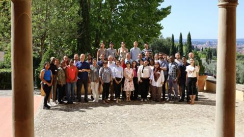 group photo of attendees of the ETS academy in Florence