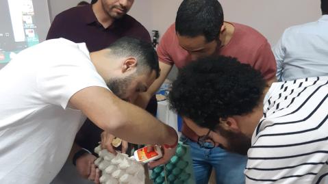Participants of Lab of Tomorrow during the prototyping session in Egypt