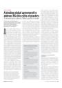 Cover Science-Artikel A binding global agreement to address the life cycle of plastics