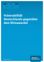 Die Abbildung zeigt das Cover des Berichts "Vulnerabilität Deutschlands gegenüber dem Klimawandel"