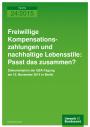 Freiwillige Kompensationszahlungen und nachhaltige Lebensstile: Passt das zusammen?