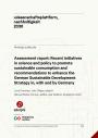 Recent initiatives in science and policy to promote sustainable consumption and recommendations to enhance the German Sustainable Development Strategy in, with and by Germany