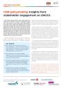 Cover for the publication CDR policymaking: Insights from  stakeholder engagement on DACCS