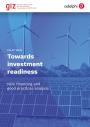 Cover for Towards investment  readiness. NDC financing and good practices analysis. Policy Brief