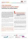 Cover of the publication: CDR-PoEt Policy Brief: CDR stakeholder engagement & policy design: Summary for policymakers