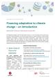 Cover Financing adaptation to climate change