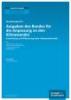 Cover für Publikation: Ausgaben des Bundes für die Anpassung an den Klimawandel