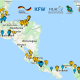 Karte geförderter Projekte in Zentralamerika