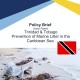Cover of Publication: Policy Brief Trinidad & Tobago - Prevention of Marine Litter in the Caribbean Sea