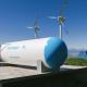 Erzeugung erneuerbarer Energien von Wasserstoff - Wasserstoffgas für umweltfreundliche Strom-Solar- und Windkraftanlagen