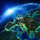 land area in Europe the night - maps elements of this image furnished by NASA